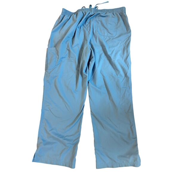 Greys Anatomy by Barco Scrub Pants 2XL Blue & Red Drawstring Waist Womens Lot 2 - Picture 9 of 12